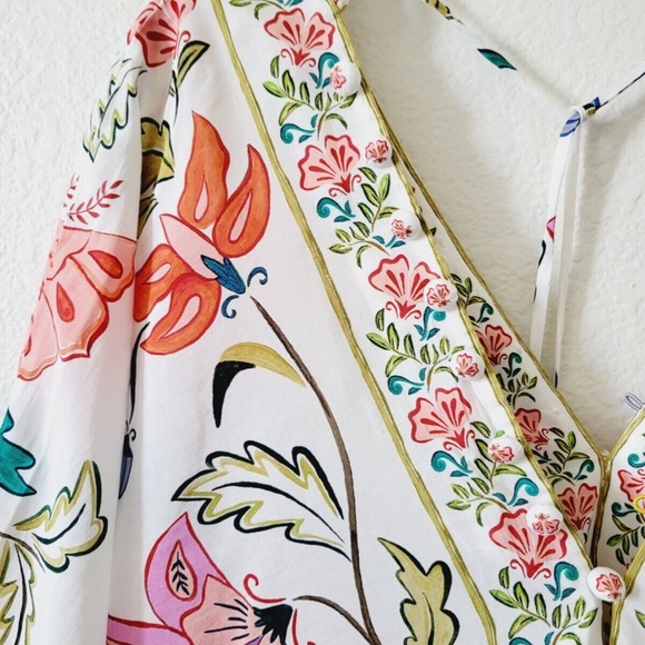 Unworn Farm Rio Off-White Floral Romantic Bodysuit - Picture 5 of 10